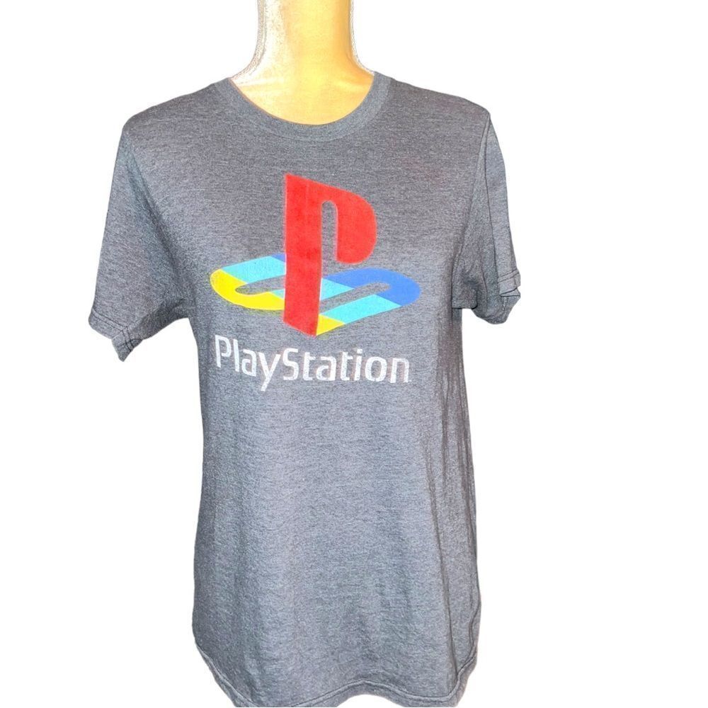 PlayStation brand gray Sony PlayStation T-shirt